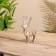 Souvenir "Deer" aluminum 12x6x15 cm