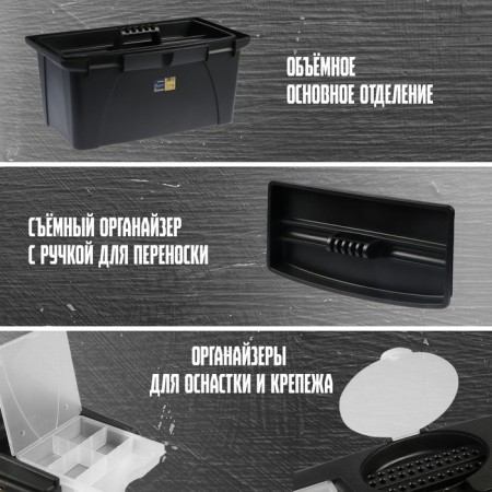 Tundra tool box, 22 ", 565 x 325 x 290 mm, plastic, tray, two organizers-1