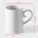 Mug Beer Ceramic Dolyana, 300 ml, 12 × 8 × 10.3 cm, white color