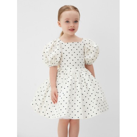 Dress Children's Minaku: Partydress, white color, height 110 cm-11