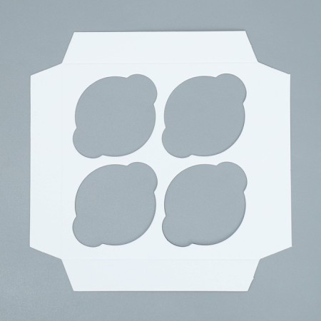 Capcake box, confectionery packaging is bilateral, 4 cells “Inspire Beauty”, 16 x 16 x 10 cm-7