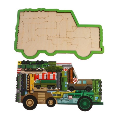 Puzzle "Military Transport"-2
