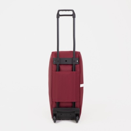 Road bag 20 "on wheels, lightning department, outer pocket, burgundy color-2