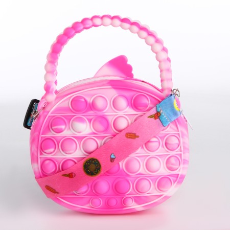 Bag's bag with lightning, pink color-1
