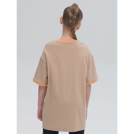 T -shirt for girls, height 152 cm, sandy color-1