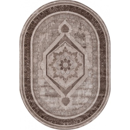 Oval Karmen Hali Armina, size 80x150 cm, color Brown/Brown