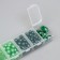 Acrylic beads "Green Mix" 8,10.15 mm, (300 +/- 4pcs)
