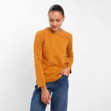 Women's longliva minku: Basic line color mustard, size 46