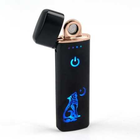 Electronic lighter, spiral, USB, 3.2 x 7.5 cm, in the bag, mix-2