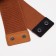 Women's belt on buttons, width 8 cm, brown color