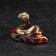Souvenir "Snake of Cobra", small, brass, amber