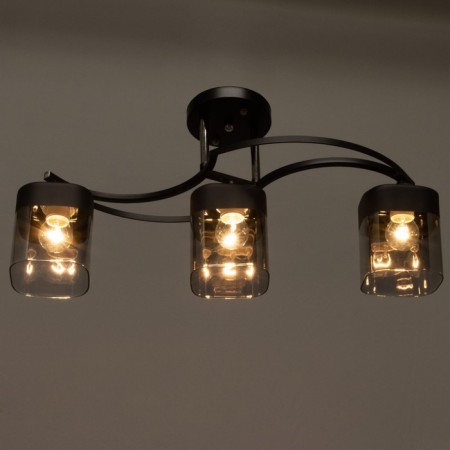 Chandelier 673142/3 E27 40W Black-Khrom 60x14x25.5 cm Bayerlux-2
