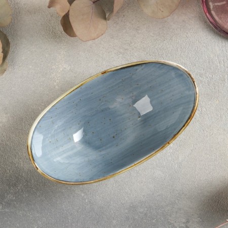 Ceramic sapphire salad, 14.5 × 8 × 6 cm, blue color-2