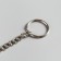 Chain d/keys with a carbine on a ring twisted silver