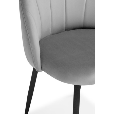 STULL OF A MARAL CARKASAS Logan Metal/velor, black/dark gray 48x52x82 cm-5