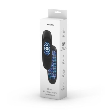 Remote control Air R10 (WRC-R01), for media players, TV, PC, universal, USB, black-3