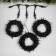 Garland "Clip-Light" 3 threads of 20 m, IP44, UMS, dark thread, 399 LED, glow of multi, 8 modes, 24 V