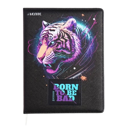 Universal diary for grade 1-11, hard cover, artificial leather, foam rubber, silkography, liesse, 80 g/m2