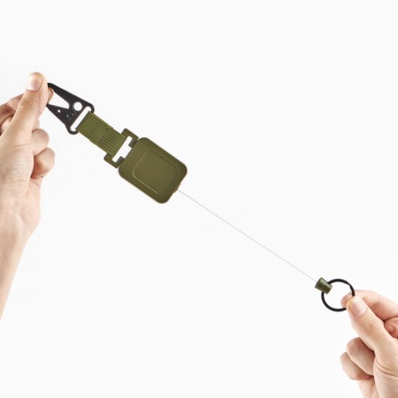 Tourist Retractor with Carabin "Adventure" for keys, 18 cm-1