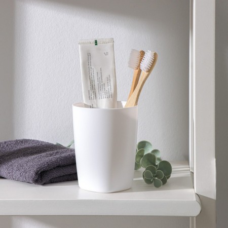 Aqua toothbrush cup, snow-white color