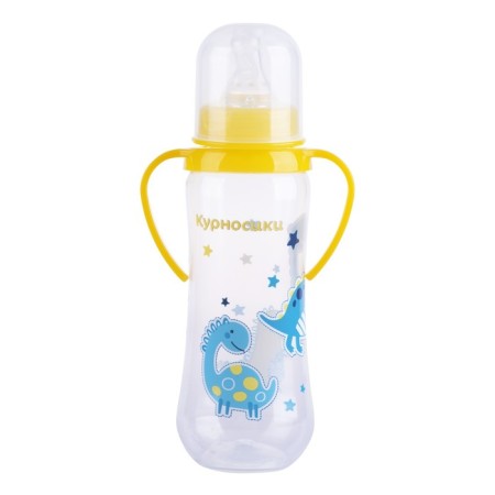 A bottle for feeding "Fruits", fitted, with handles and 2 silicone nipples, 250 ml, from 6 months.-4