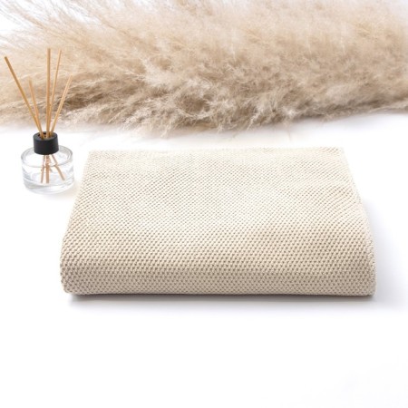 Ethel towel, col. Beige, 55x90 cm, 100% polyester, 300 g/m2