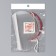 Mask to protect the face with haircut, 50 interchangeable masks, 9 × 18.5 cm, red color