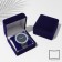 Velvet case under the bracelet/clock "Classics", 9 × 9, blue color