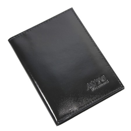 Cover for auto documents, cards, black color