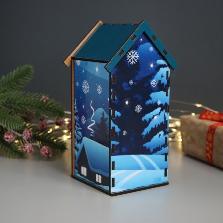 New Year's tea house "Snake. Happy New Year" 20x10.5x10 cm-1