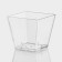 Plastic disposable form for buckshot "square", 60 ml, color transparent color
