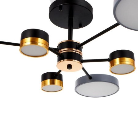 Chandelier 86507/6 LED 63W 3000-6000K Black-gold 72x72x23 cm Bayerlux-9
