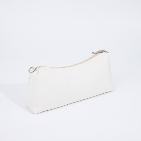 Bag Cross-Bodi with a zipper, white color-2