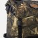 Tourist backpack, 70 l, department on screed with a lace, 3 outer pockets, with extension, Huntsman, Kamysh color