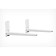 HOLDER MWS-2005, Max. 40kg, wall, fixed, white