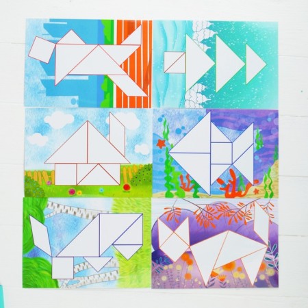 Tangram with a set of cards "Baby" 8 cards-3