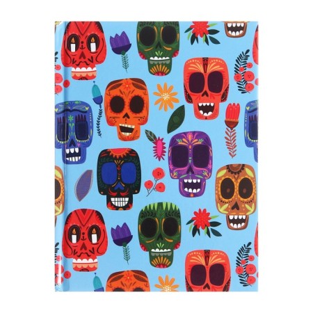 Note book A6, 80 sheets in the Mexican Motives Cage, solid cover, glossy lamination, block 60 g/m2