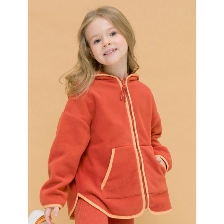 Jacket for girls, height 92 cm, terracotta color