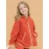 Jacket for girls, height 92 cm, terracotta color