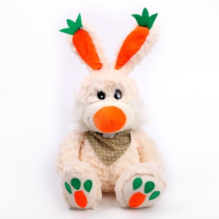 Soft toy "Rabbit", with carrots, Mix color