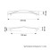 Tundra bracket handle, m/o 192 mm, silver color