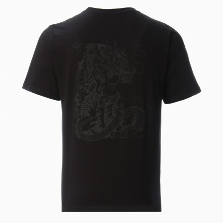 Male T-shirt, black color/Dragon, rr 52-1