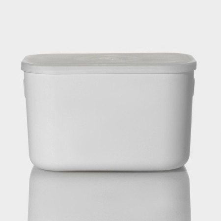Storage container with lid LADOM "Lightness", 25.7 × 18 × 16 cm, white color-4