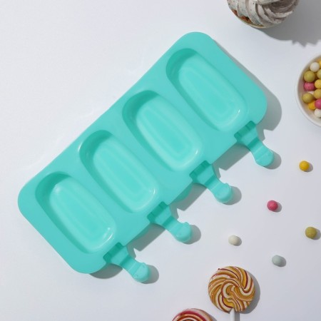 Ice Cream "Eskimo Classic", silicone, 25.8 × 14.6 × 2.6 cm, 4 cells, color mix