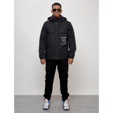 Sports male jacket, size 48, black color