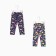 Leggings for girls 2pcs, blue/multi -colored color, height 104 cm