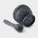 Stupa with pestle of the share "black marble", plastic, diameter 10 cm
