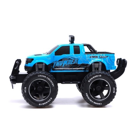Radio -controlled jeep "Bigfoot", 1:14, works from the battery, the color is blue-1