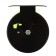 Inertial coil, plastic metal, diameter 6.5 cm, black-green color, 701