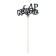 Topper for the cake "C DR", black, assorted, mix